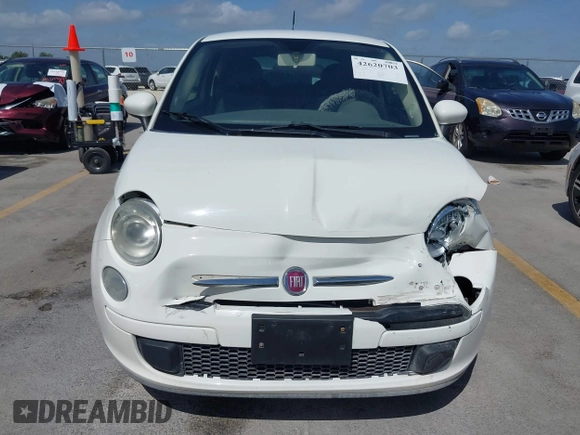 2013 FIAT 500 Pop with VIN 3C3CFFAR6DT752830, listed as a IAAI auction lot 42620703 with 89,150 mi miles and . Bid and sale history available at DreamBid. Image 12.