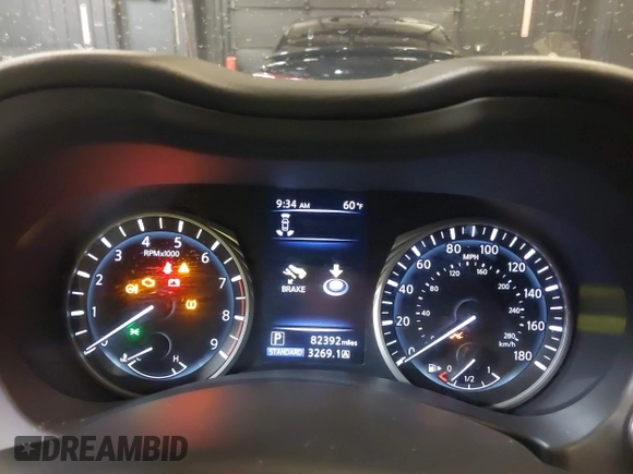 2018 Infiniti Q50 RED SPORT 400 with VIN JN1FV7AR9JM480988, listed as a IAAI auction lot 41662256 with 82,392 mi miles. Bid and sale history available at carsss.com. Image 7.