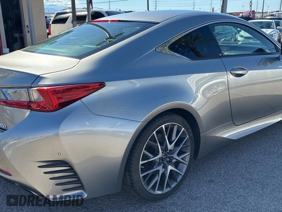 2015 Lexus RC 350 F Sport with VIN JTHHE5BC6F5007330, listed as a Copart auction lot 56431205 with 99,489 mi miles and Clean Title. Bid and sale history available at DreamBid. Image 4.