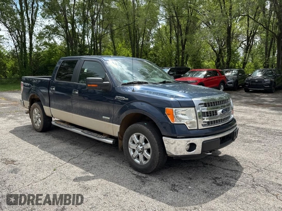 2014 Ford F-150 XL with VIN 1FTFW1ET9EFB16013, listed as a Copart auction lot 55620795 with 231,203 mi miles and Clean Title. Bid and sale history available at carsss.com. Image 1.