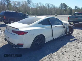 2018 Infiniti Q60 Luxe with VIN JN1EV7EK5JM340350, listed as a IAAI auction lot 41874749 with 71,946 mi miles and . Bid and sale history available at carsss.com. Image 4.