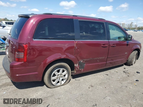 2008 Chrysler Town & Country Touring with VIN 2A8HR54P18R709169, listed as a Copart auction lot 52074935 with 0 mi miles and Clean Title. Bid and sale history available at carsss.com. Image 3.