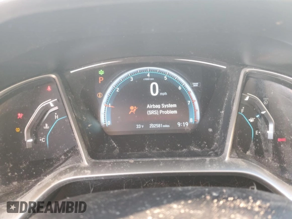 2016 Honda Civic Sedan EX-L with VIN 19XFC1F78GE042767, listed as a Copart auction lot 87294434 with 202,581 mi miles and Salvage Title. Bid and sale history available at carsss.com. Image 9.