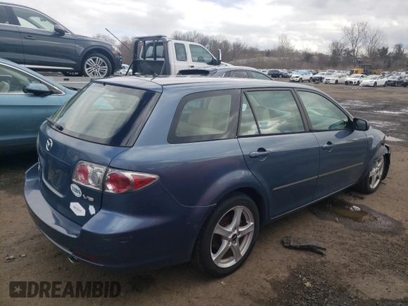 2006 Mazda 6 S Sport VE with VIN 1YVHP82D865M04666, listed as a Copart auction lot 51574375 with 130,021 mi miles and Salvage Title. Bid and sale history available at carsss.com. Image 3.