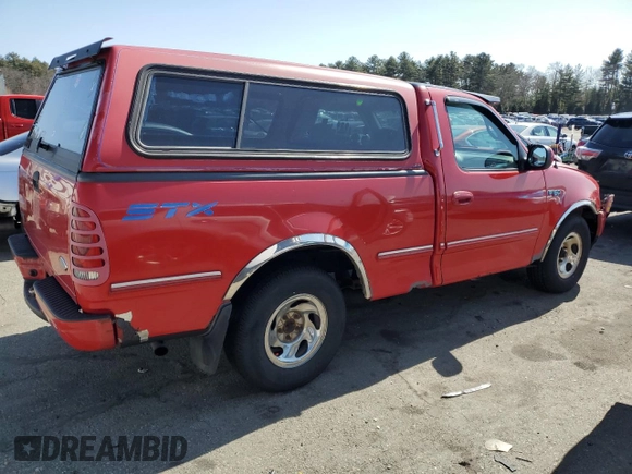 1998 Ford F-150 with VIN 1FTDF1727WNA09044, listed as a Copart auction lot 48848385 with 213,603 mi miles and Non repairable. Bid and sale history available at DreamBid. Image 3.