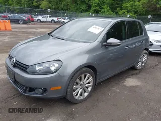 2013 Volkswagen Golf TDI w/Sunroof & Nav with VIN WVWNM7AJXDW135550, listed as a IAAI auction lot 42212527 with 162,322 mi miles and . Bid and sale history available at DreamBid. Image 2.