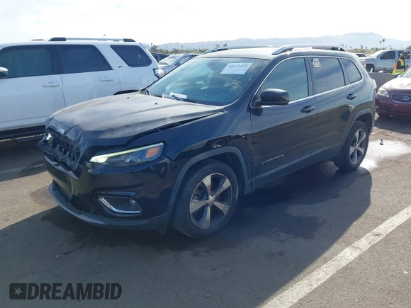 2019 Jeep Cherokee Limited with VIN 1C4PJLDB1KD455802, listed as a IAAI auction lot 40872153 with 82,986 mi miles and . Bid and sale history available at DreamBid. Image 17.