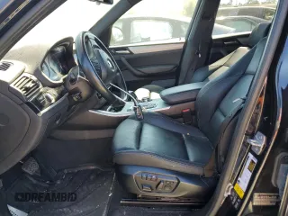 2015 BMW X3 xDrive28d with VIN 5UXWY3C55F0F83896, listed as a Copart auction lot 70690134 with 119,581 mi miles and Salvage Title. Bid and sale history available at carsss.com. Image 7.