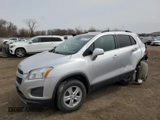2015 Chevrolet Trax LT with VIN KL7CJRSB8FB145262, listed as a Copart auction lot 51837715 with 113,707 mi miles and Salvage Title. Bid and sale history available at carsss.com. Image 1.