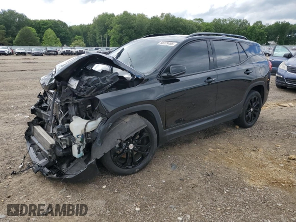 2020 GMC Terrain SLT with VIN 3GKALPEXXLL122211, listed as a Copart auction lot 56239495 with 96,618 mi miles and Salvage title. Bid and sale history available at DreamBid. Image 1.