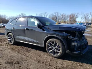2022 Acura MDX w/A-Spec Package with VIN 5J8YE1H0XNL050880, listed as a Copart auction lot 51235915 with 26,058 mi miles and Salvage Title. Bid and sale history available at carsss.com. Image 4.