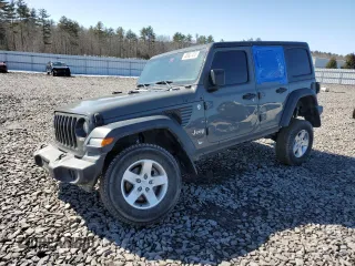 2018 Jeep Wrangler Unlimited Sport S z VIN 1C4HJXDG8JW259625, wystawiony jako Copart lot #46601415 z przebiegiem Nie podano mil oraz Szkody całkowita. Historia ofert i sprzedaży dostępna na DreamBid. Obrazek 1.