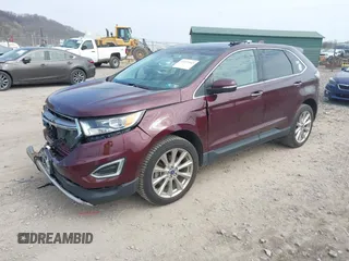 2017 Ford Edge Titanium with VIN 2FMPK4K81HBB51275, listed as a IAAI auction lot 42072543 with 90,912 mi miles. Bid and sale history available at carsss.com. Image 17.