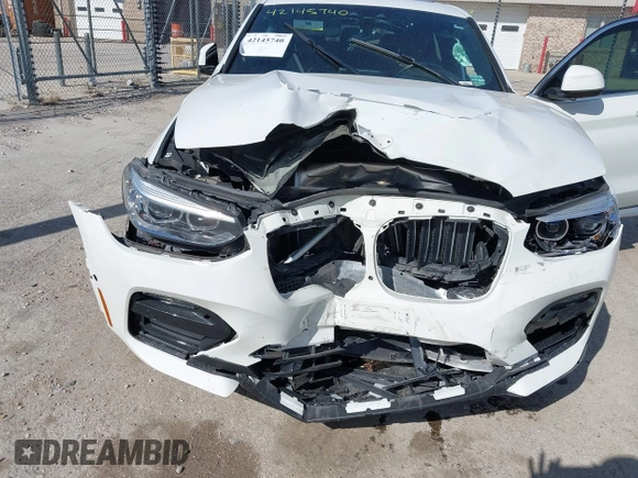 2021 BMW X4 xDrive30i with VIN 5UX2V1C03M9F12611, listed as a IAAI auction lot 42145740 with 60,417 mi miles and . Bid and sale history available at DreamBid. Image 6.