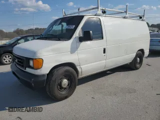 2006 Ford Econoline Cargo with VIN 1FTRE14WX6DA06547, listed as a Copart auction lot 77308424 with 109,404 mi miles and Salvage Title. Bid and sale history available at carsss.com. Image 1.