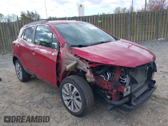 2018 Buick Encore Preferred with VIN KL4CJASB2JB680725, listed as a IAAI auction lot 42037901 with 58,427 mi miles. Bid and sale history available at carsss.com. Image 1.