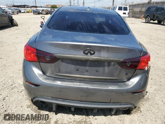 2014 Infiniti Q50 Sport with VIN JN1BV7APXEM687358, listed as a Copart auction lot 52028215 with 109,855 mi miles and Salvage Title. Bid and sale history available at DreamBid. Image 6.