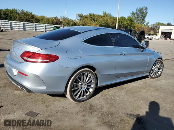 2017 Mercedes-Benz C 300 with VIN WDDWJ4JBXHF380204, listed as a Copart auction lot 48370265 with 106,863 mi miles and Clean Title. Bid and sale history available at carsss.com. Image 3.