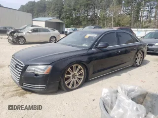 2013 Audi A8 L 3.0L with VIN WAURGAFD2DN028018, listed as a Copart auction lot 54096545 with 0 mi miles and Clean Title. Bid and sale history available at carsss.com. Image 1.