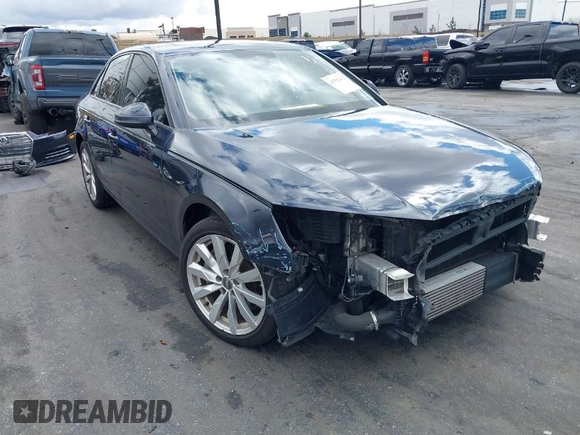 2017 Audi A4 Premium with VIN WAUGNAF4XHN005847, listed as a IAAI auction lot 41791442 with 104,355 mi miles. Bid and sale history available at carsss.com. Image 1.