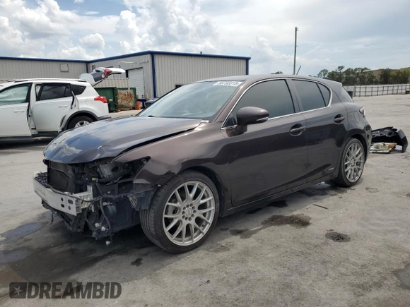 2012 Lexus CT 200h z VIN JTHKD5BH2C2056140, wystawiony jako Copart lot #58733315 z przebiegiem 182 139 mil mil oraz Szkoda całkowita • Salvage title. Historia ofert i sprzedaży dostępna na DreamBid. Obrazek 1.