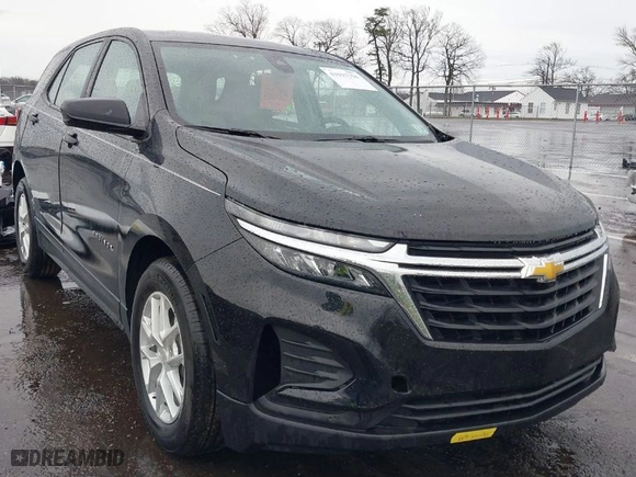 2024 Chevrolet Equinox LS with VIN 3GNAXHEG7RL196546, listed as a IAAI auction lot 41917756 with 18,535 mi miles. Bid and sale history available at carsss.com. Image 1.