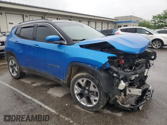 2019 Jeep Compass Limited z VIN 3C4NJDCB8KT666357, wystawiony jako Copart lot #55207635 z przebiegiem Nie podano mil oraz Szkoda całkowita • Salvage title. Historia ofert i sprzedaży dostępna na DreamBid. Obrazek 4.