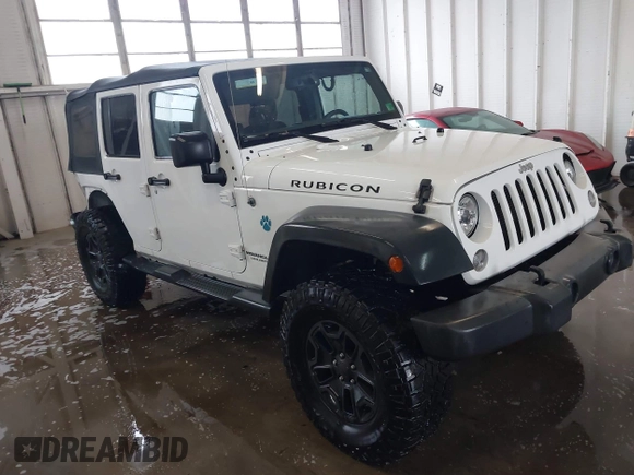 2016 Jeep Wrangler Unlimited Rubicon with VIN 1C4HJWFG4GL127379, listed as a IAAI auction lot 41732688 with 110,193 mi miles. Bid and sale history available at carsss.com. Image 1.