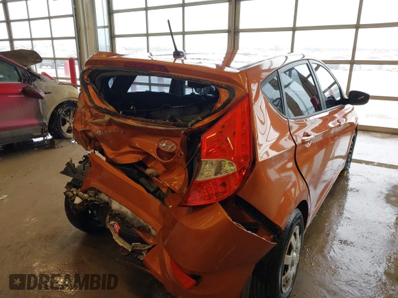 2015 Hyundai Accent GS with VIN KMHCT5AE6FU211955, listed as a IAAI auction lot 41610857 with 106,497 mi miles. Bid and sale history available at carsss.com. Image 17.