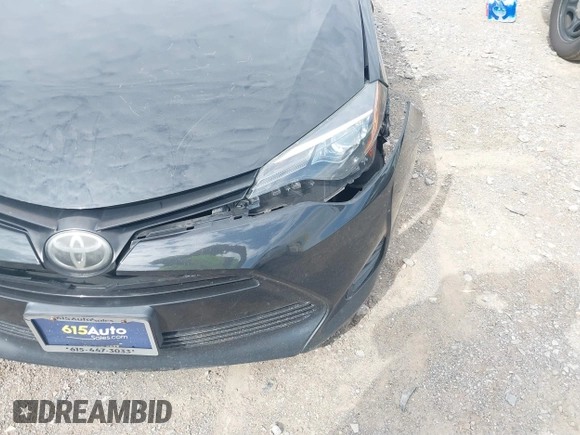 2019 Toyota Corolla L with VIN 2T1BURHE9KC236995, listed as a IAAI auction lot 41900101 with 162,810 mi miles. Bid and sale history available at carsss.com. Image 6.