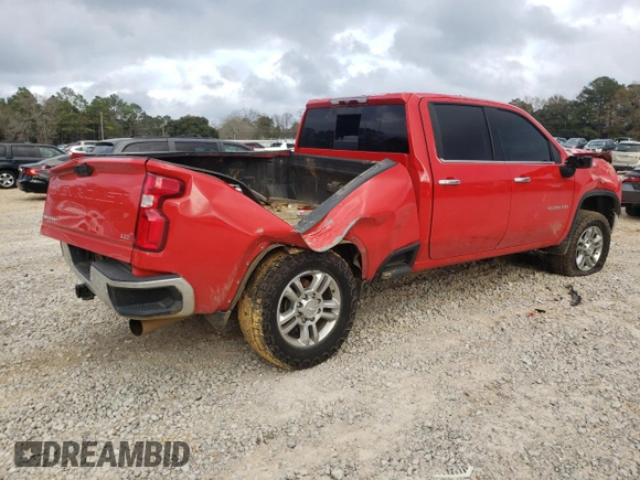 2022 Chevrolet Silverado 3500HD LTZ with VIN 2GC4YUEY9N1211791, listed as a Copart auction lot 43073595 with 69,841 mi miles and Salvage Title. Bid and sale history available at DreamBid. Image 3.