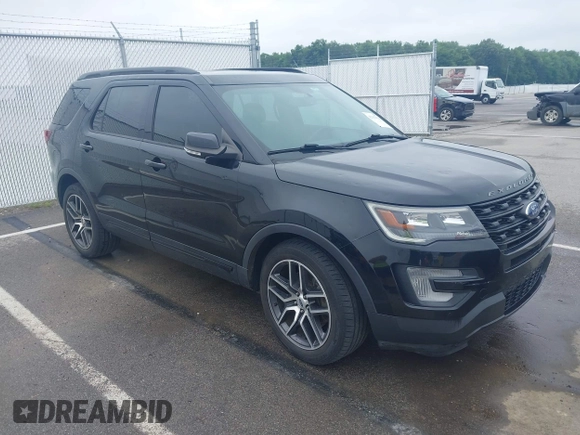 2017 Ford Explorer Sport z VIN 1FM5K8GT4HGE07722, wystawiony jako IAAI lot #42302334 z przebiegiem 79 369 mil mil oraz . Historia ofert i sprzedaży dostępna na DreamBid. Obrazek 1.
