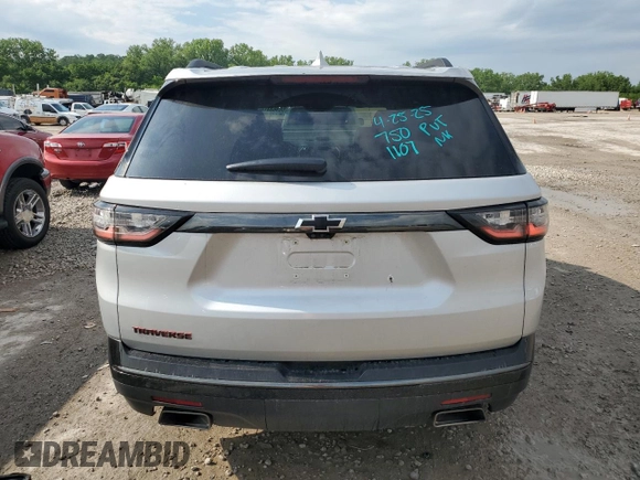 2020 Chevrolet Traverse Premier z VIN 1GNERKKW3LJ291107, wystawiony jako Copart lot #56363315 z przebiegiem 74 464 mil mil oraz Szkoda całkowita • Salvage title. Historia ofert i sprzedaży dostępna na DreamBid. Obrazek 6.