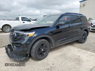 2023 Ford Explorer XLT z VIN 1FMSK7DH0PGA47585, wystawiony jako Copart lot #54660375 z przebiegiem 40 827 mil mil oraz Szkoda całkowita • Salvage title. Historia ofert i sprzedaży dostępna na DreamBid. Obrazek 1.
