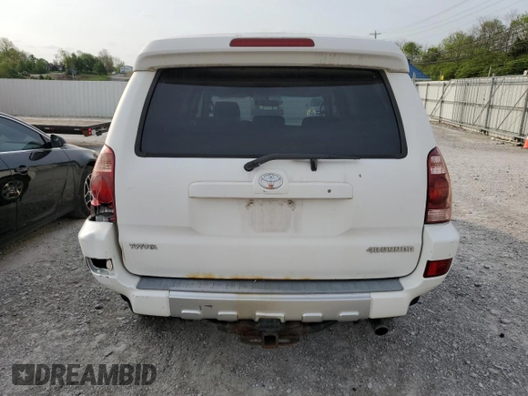 2005 Toyota 4Runner SR5 with VIN JTEBT14R850048640, listed as a Copart auction lot 55013705 with 210,849 mi miles and Clean Title. Bid and sale history available at DreamBid. Image 6.
