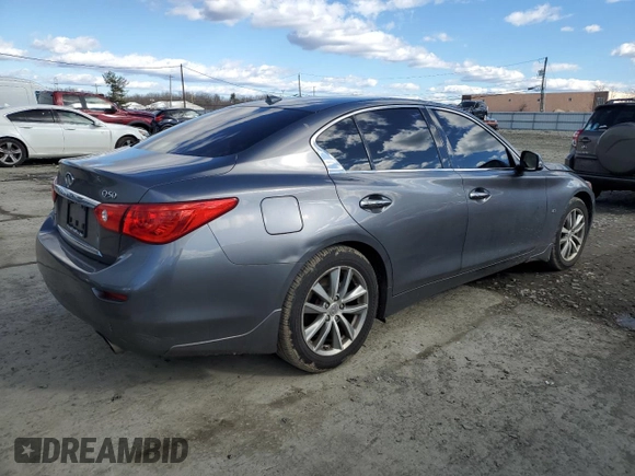 2016 Infiniti Q50 2.0t Premium with VIN JN1CV7AR2GM253752, listed as a Copart auction lot 43245065 with 80,320 mi miles and Salvage Title. Bid and sale history available at carsss.com. Image 3.