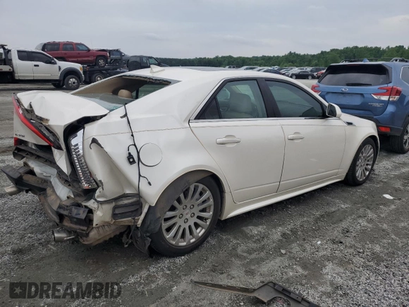2012 Cadillac CTS Premium with VIN 1G6DS5E35C0107306, listed as a Copart auction lot 57486615 with 149,012 mi miles and Salvage title. Bid and sale history available at DreamBid. Image 3.