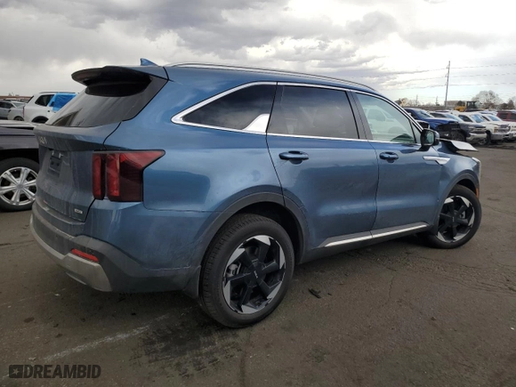 2025 Kia Sorento Hybrid EX with VIN KNDRHDJG1S5336376, listed as a Copart auction lot 47614755 with 944 mi miles and Salvage Title. Bid and sale history available at carsss.com. Image 3.