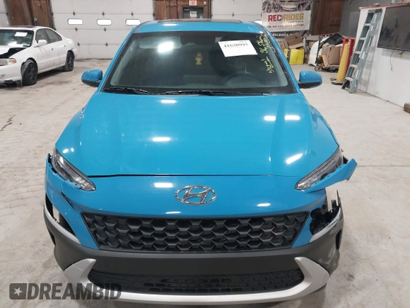2022 Hyundai Kona SE with VIN KM8K2CAB4NU878255, listed as a IAAI auction lot 41630995 with 36,856 mi miles. Bid and sale history available at carsss.com. Image 12.
