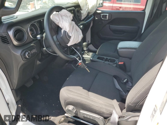 2022 Jeep Wrangler Unlimited Sport S with VIN 1C4HJXDN8NW160663, listed as a Copart auction lot 55070085 with 34,446 mi miles and Salvage title. Bid and sale history available at DreamBid. Image 7.