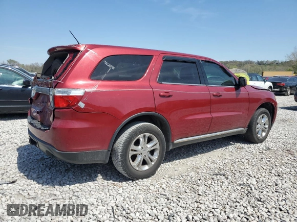 2013 Dodge Durango SXT with VIN 1C4RDJAG0DC617965, listed as a Copart auction lot 53346025 with 184,434 mi miles and Clean Title. Bid and sale history available at DreamBid. Image 3.