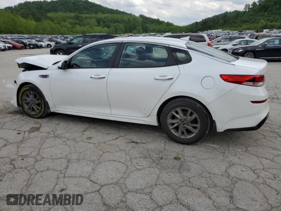 2019 Kia Optima LX with VIN 5XXGT4L34KG311998, listed as a Copart auction lot 56686955 with 135,484 mi miles and Salvage title. Bid and sale history available at DreamBid. Image 2.