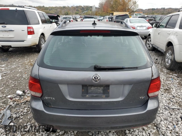 2010 Volkswagen Jetta SportWagen TDI with VIN 3VWPL7AJ2AM654726, listed as a Copart auction lot 78555784 with 266,967 mi miles and Salvage Title. Bid and sale history available at carsss.com. Image 6.