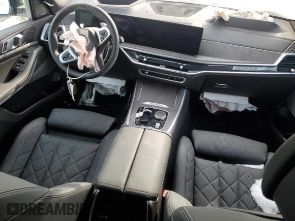 2024 BMW X5 xDrive50e with VIN 5UX43EU04R9W07266, listed as a Copart auction lot 47460445 with 0 mi miles and Salvage Title. Bid and sale history available at carsss.com. Image 8.