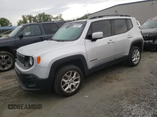 2018 Jeep Renegade Latitude with VIN ZACCJBBBXJPH00351, listed as a Copart auction lot 57058075 with 106,397 mi miles and Salvage title. Bid and sale history available at DreamBid. Image 1.