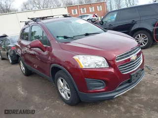 2016 Chevrolet Trax LT with VIN 3GNCJPSB4GL240478, listed as a IAAI auction lot 41819954 with 127,404 mi miles. Bid and sale history available at carsss.com. Image 1.