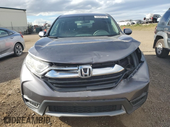2017 Honda CR-V LX with VIN 2HKRW1H36HH000058, listed as a Copart auction lot 74264374 with 118,314 mi miles and Salvage Title. Bid and sale history available at carsss.com. Image 5.