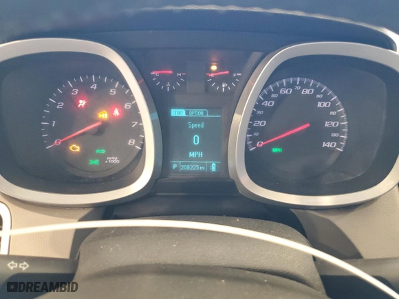 2013 Chevrolet Equinox LT with VIN 2GNALDEK7D1185078, listed as a Copart auction lot 48194755 with 208,225 mi miles and Clean Title. Bid and sale history available at carsss.com. Image 9.