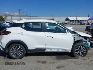 2022 Nissan Kicks SV with VIN 3N1CP5CVXNL496886, listed as a IAAI auction lot 41834899 with 23,395 mi miles and . Bid and sale history available at DreamBid. Image 18.