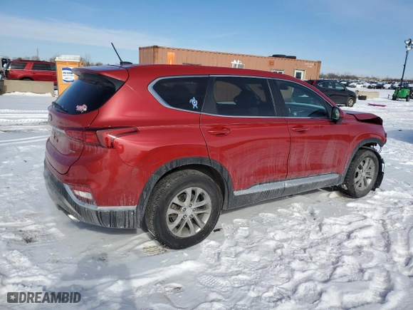 2020 Hyundai Santa Fe SE with VIN 5NMS2CAD5LH174270, listed as a Copart auction lot 45418335 with 52,386 mi miles and Salvage Title. Bid and sale history available at carsss.com. Image 3.